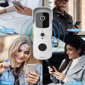 Smart Home Video Doorbell WiFi Outdoor Wireless Door bell Waterproof Battery Intercom Google Alexa Door Phone Camera (Color: option 2)